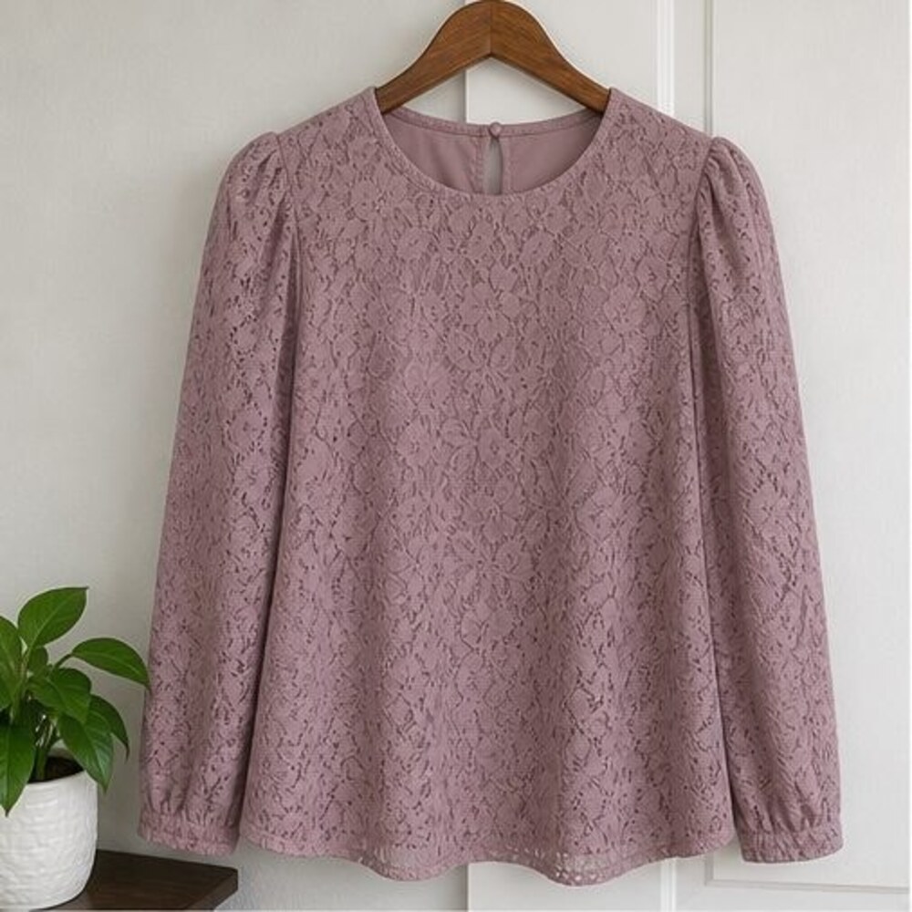 Mauve Puff Sleeve Top